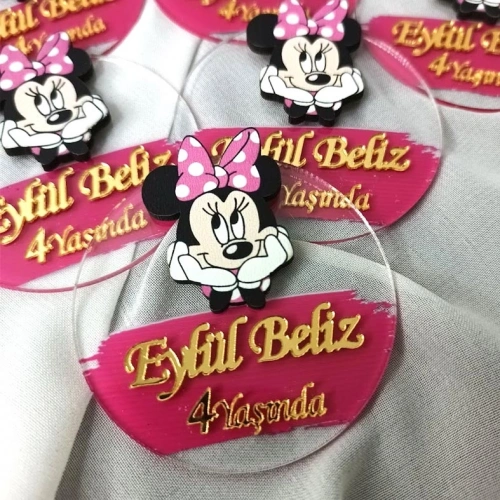 Minnie Mouse Boyamalı Magnet