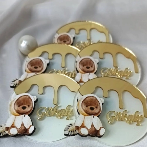 Şapkalı Ayı Boyamalı Magnet