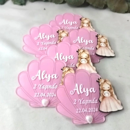 Baskıcı Amca Prenses Figürlü Boyamalı Magnet