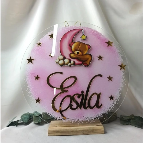 Baskıcı Amca Pembe Kapı Süsü