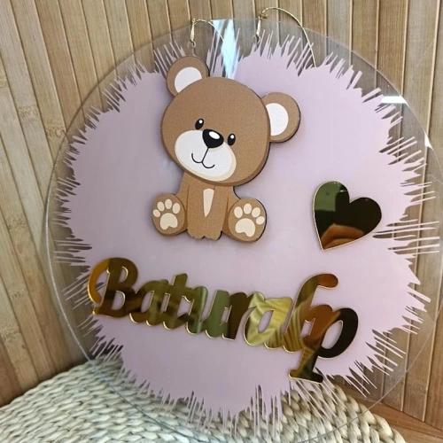 Ayıcık Temalı Kapı Süsü