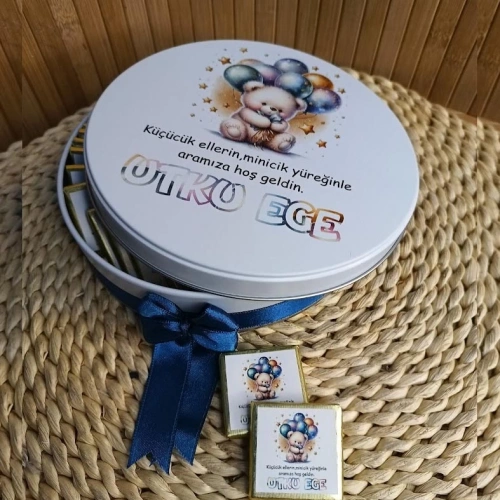 Ayıcık Temalı Hediyelik Çikolata Kutusu