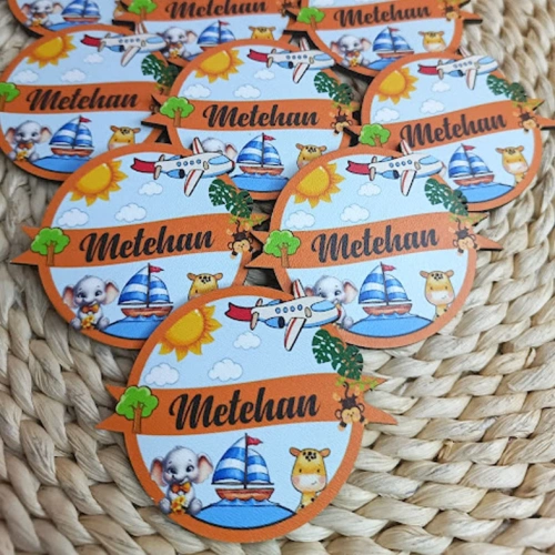 Baskıcı Amca Safari Temalı Ahşap Magnet