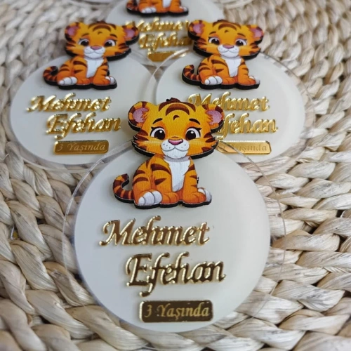 Baskıcı Amca Kaplanlı Boyalı Magnet