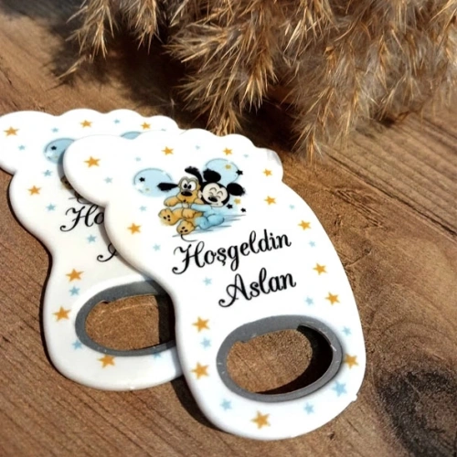 Baskıcı Amca Ayak Açacak Mickey Mouseli Magnet