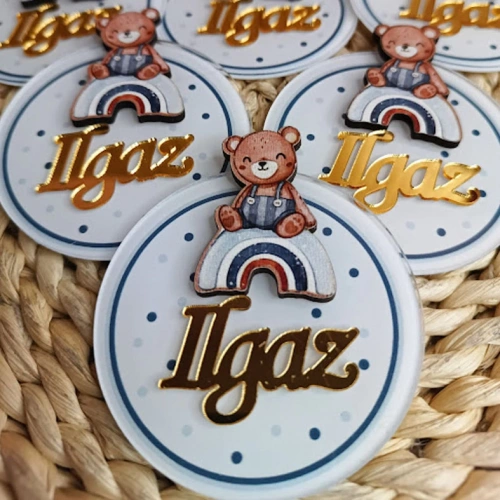 Baskıcı Amca Ayıcıklı Boyalı Magnet