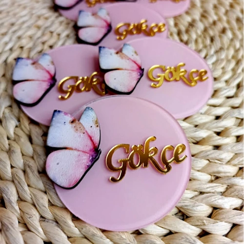 Baskıcı Amca Renkli Kelebek Boyalı Magnet