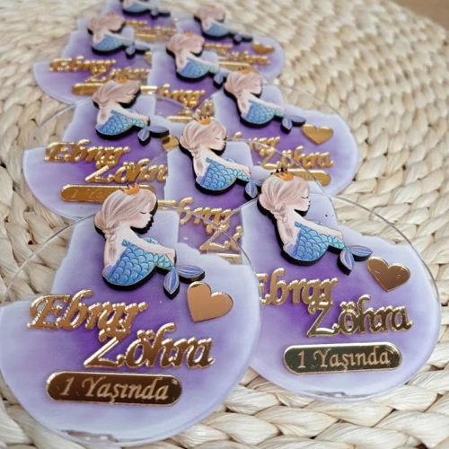 Baskıcı Amca Deniz Kızı Boyalı Magnet