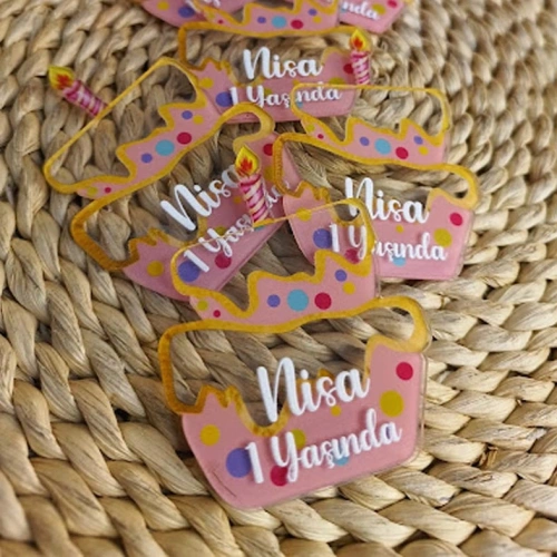 Baskıcı Amca Doğum Günü Pastası Magnet