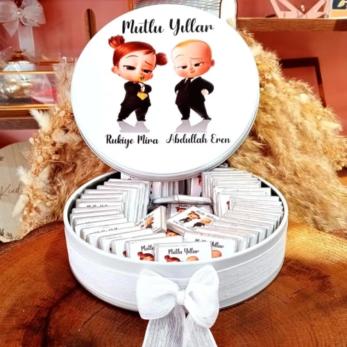 Patron Bebek Temalı Çikolata Kutusu