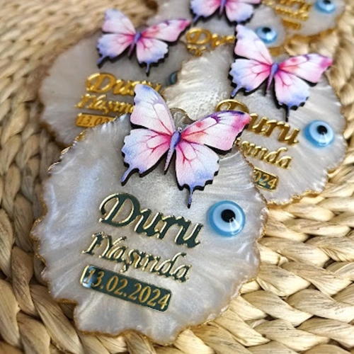 Baskıcı Amca Kelebek Epoksi Magnet