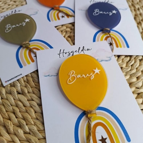 Baskıcı Amca Balonlu Boyalı Magnet