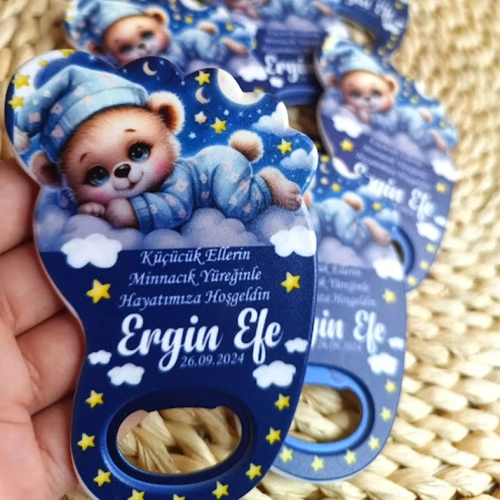 Baskıcı Amca Ayıcıklı Açacak Magnet