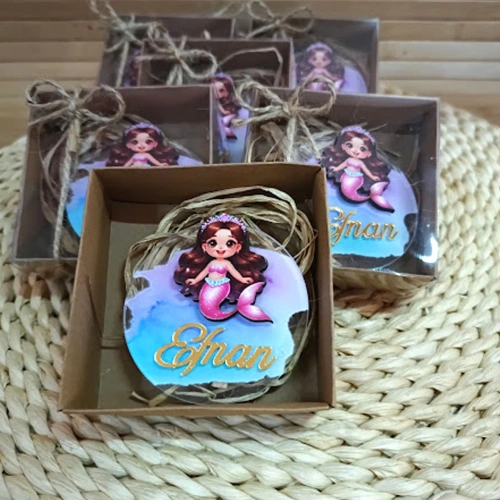 Baskıcı Amca Deniz Kızı Boyalı Kutulu Magnet