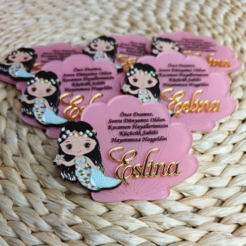 Baskıcı Amca Deniz Kızı Boyamalı Magnet