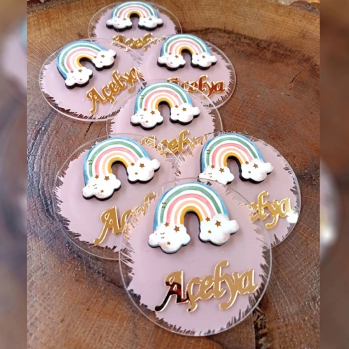 Baskıcı Amca Gökkuşaklı Boyamalı Magnet