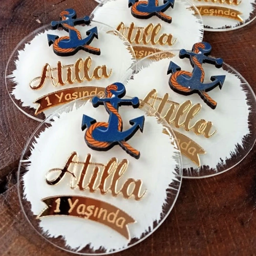 Baskıcı Amca Deniz Çapalı Boyalı Magnet