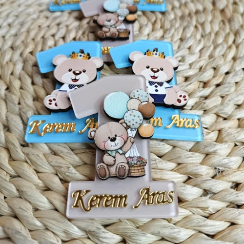 Baskıcı Amca Rakam Boyalı Magnet