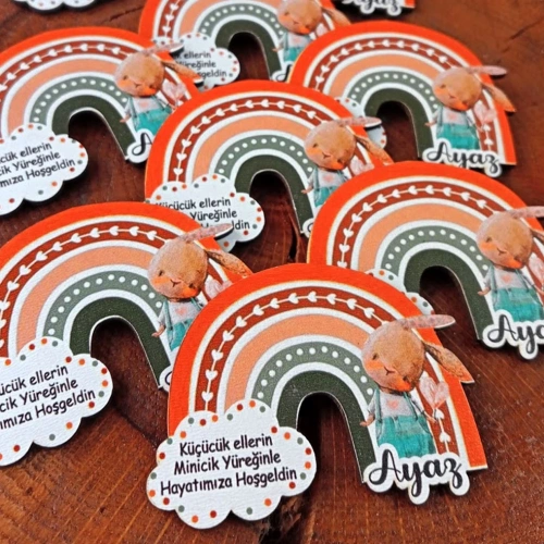 Baskıcı Amca Tavşanlı Ahşap Magnet