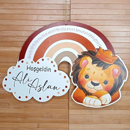 Baskıcı Amca Aslanlı Kapı Süsü