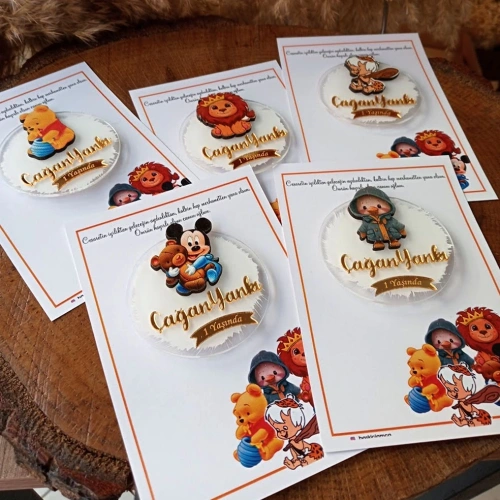 Baskıcı Amca Hayvanlı Boyalı Magnet