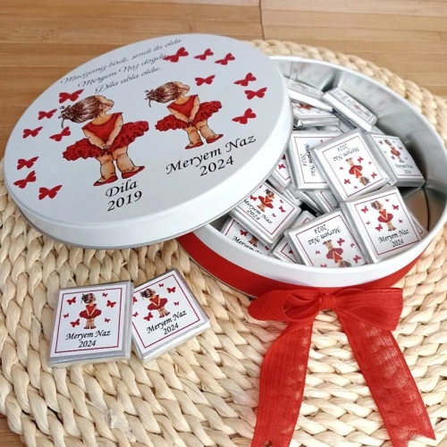 Kız Bebek Temalı Çikolata Kutusu