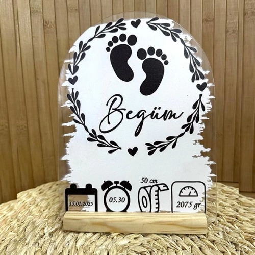 Baskıcı Amca  Pleksi Bebek İsimlik