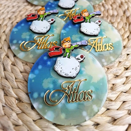 Baskıcı Amca İstridyeli Boyamalı Magnet