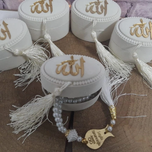 Baskıcı Amca Kadife Kutulu Tesbih