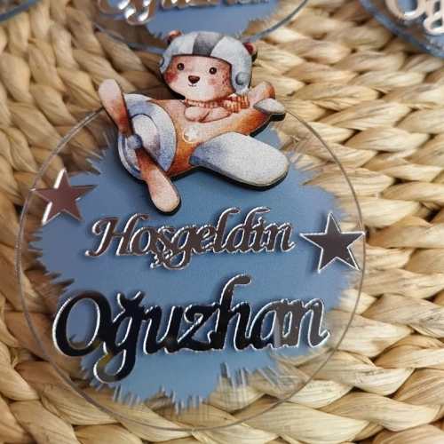 Baskıcı Amca Uçaklı Boyamalı Magnet