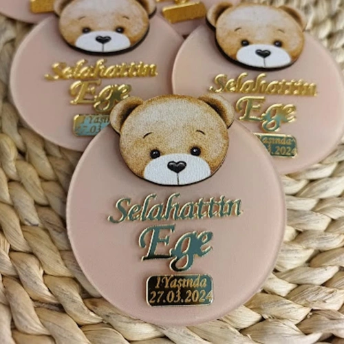 Baskıcı Amca Ayıcıklı Boyamalı Magnet