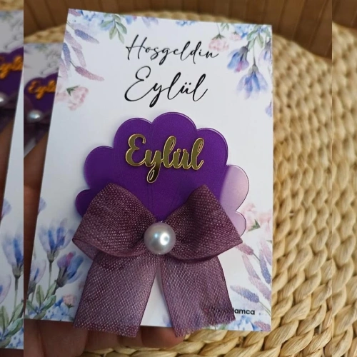 İstridyeli Kartlı Magnet