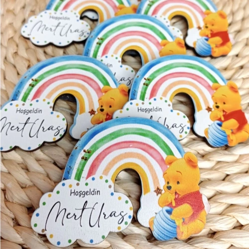 Baskıcı Amca Winnie Pooh Magnet