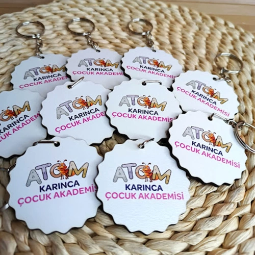 Baskıcı Amca Kişiye Özel Temalı Ahşap Anahtarlık