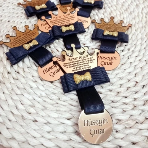 Baskıcı Amca Kral Taçlı Magnet Lacivert