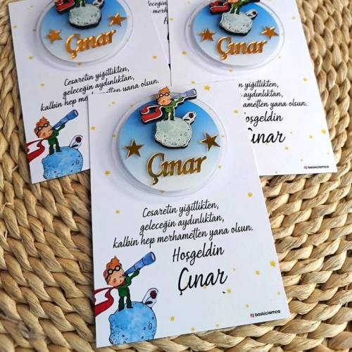 Küçük Prens Temalı Boyamalı Magnet Kartlı