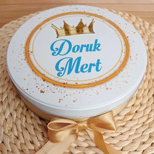 Kral Taç Temalı Hediyelik Bebek Çikolatası