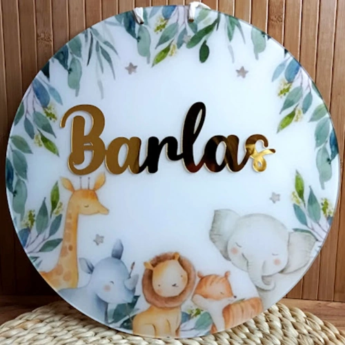 Baskıcı Amca Safari Temalı Kapı Süsü