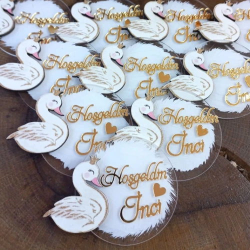 Baskıcı Amca Kuğulu Boyamalı Magnet