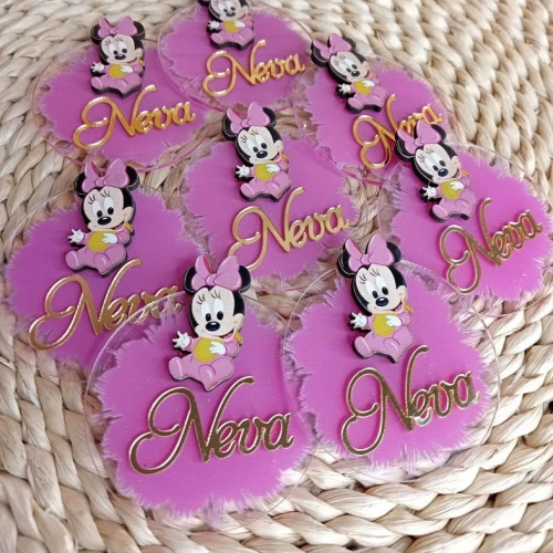 Baskıcı Amca Minnie Figürlü Boyamalı Magnet