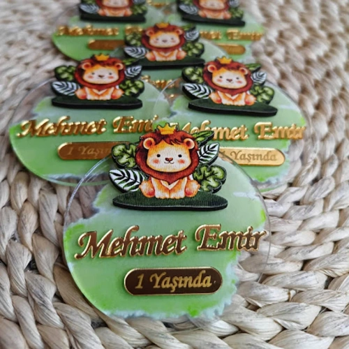 Baskıcı Amca Safari Temalı Boyalı Magnet