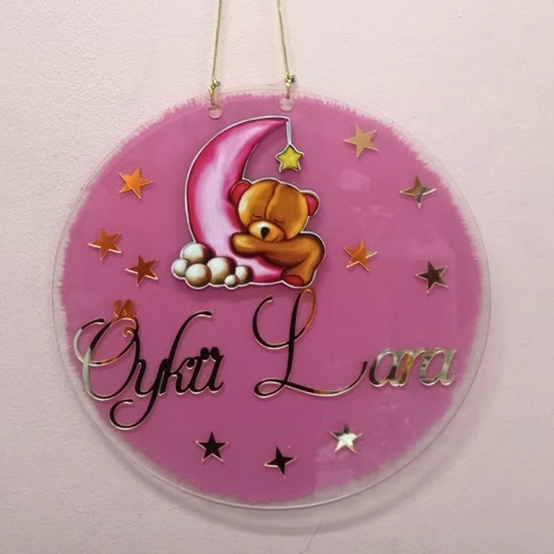 Baskıcı Amca Pembe Kapı Süsü