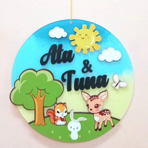 Baskıcı Amca Doğa Kapı Süsü