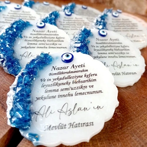 Baskıcı Amca Mavi Taşlı Epoksi Magnet