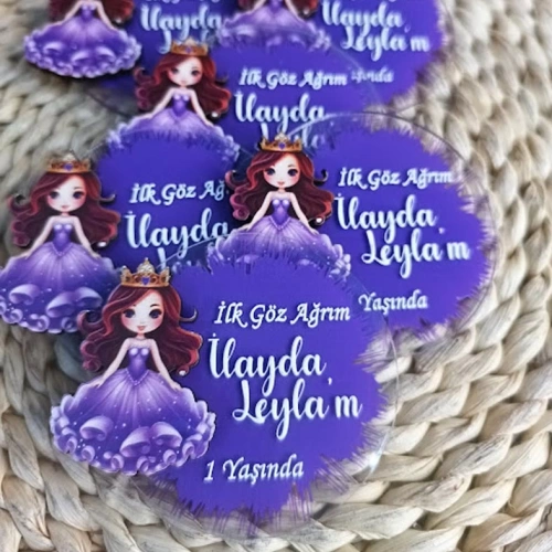 Baskıcı Amca Prenses Boyamalı Magnet