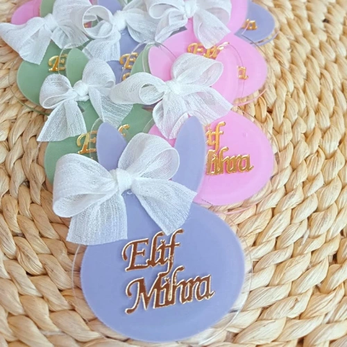 Baskıcı Amca Tavşan Kurdaleli Boyalı Magnet