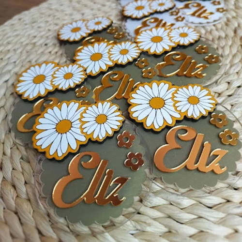 Baskıcı Amca Papatyalı  Boyalı Magnet