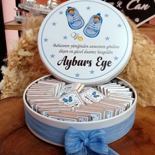 Bebek Ayakkabı Temalı Hediyelik Çikolata Kutusu
