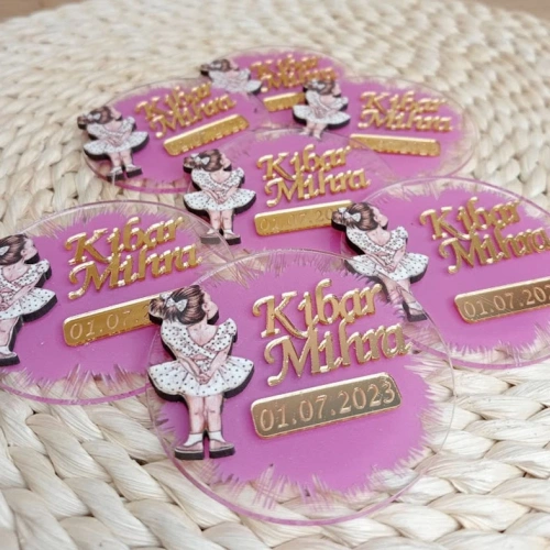 Baskıcı Amca Kız Çocuklu  Magnet