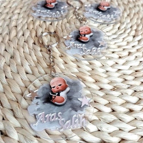 Baskıcı Amca Patron Bebek Anahtarlık